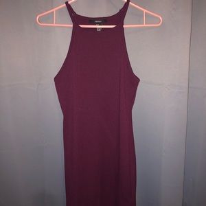 Plum mini tight dress